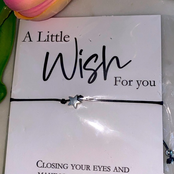 Pair of wish bracelets unisex ; heart and star - Picture 5 of 9